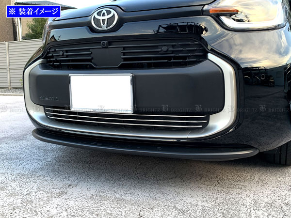 シエンタ MXPC10G MXPL10G 超鏡面 ステンレス メッキ フロント