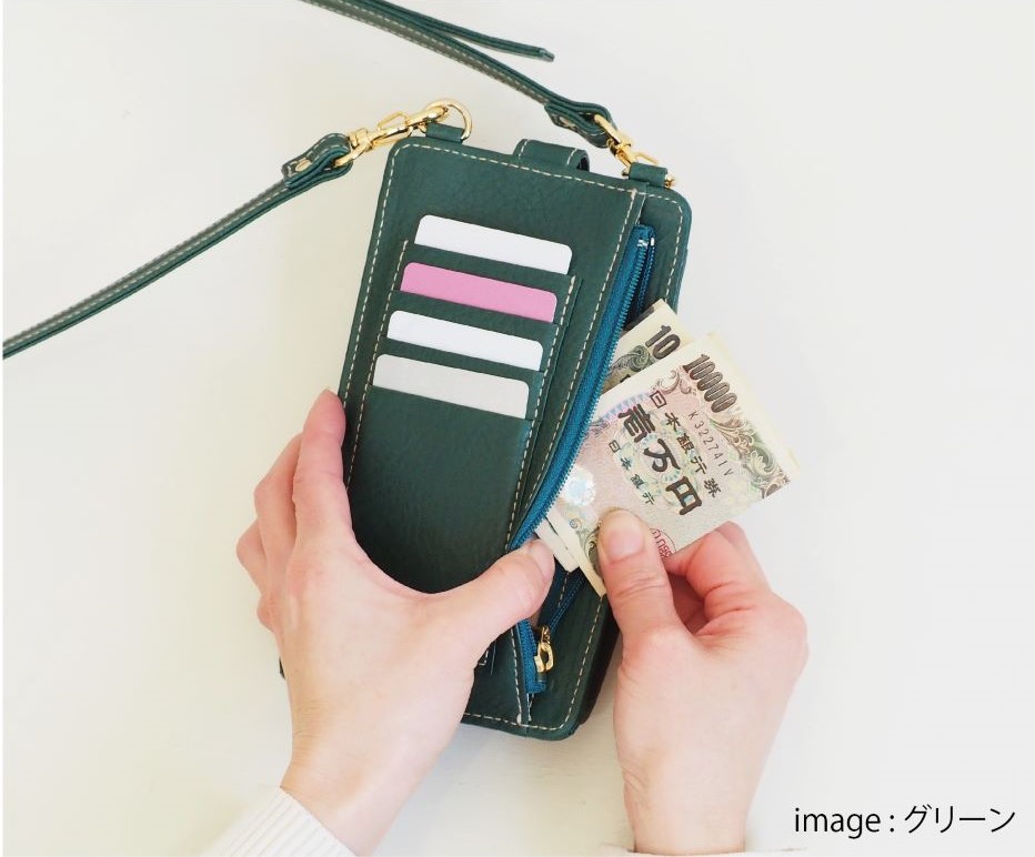 DUENDE スマホポーチ スマホショルダー イタリアンレザー ポーチ