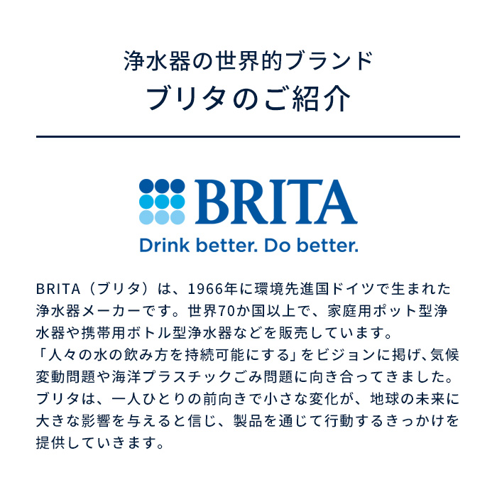 ＼ ポイント10% 4月12日23:59まで ／ お得な2本セット 浄水器 ブリタ brita 公式 ボトル型浄水器 2本セット カートリッジ4個付 全容量0.6L | BRITA | 21