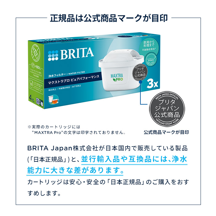 公式 ブリタ カートリッジ 6個セット 訳アリ 浄水器 brita マクストラプロ ピュアパフォーマンス PFAS (PFOS/PFOA) 除去 | BRITA | 11