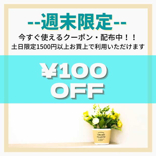 broadstageブロードステージの「週末限定￥100 OFFクーポン！」のクーポン