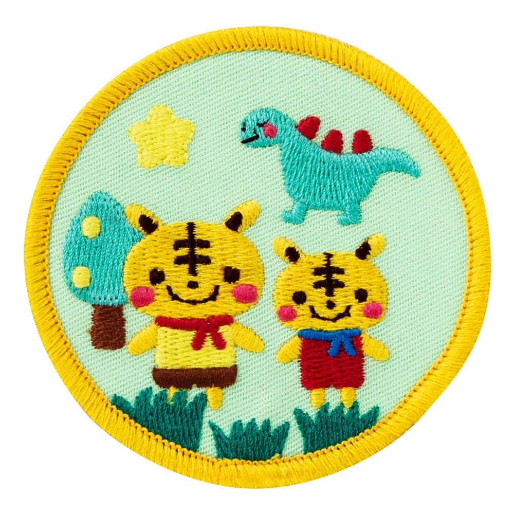 ワッペン funnyZOO コットン 動物 アイロン 刺繍 キャラクター マーク プレゼント 服 :k01i5896:名入れ入園グッズ通販・ブロドリー  - 通販 - Yahoo!ショッピング