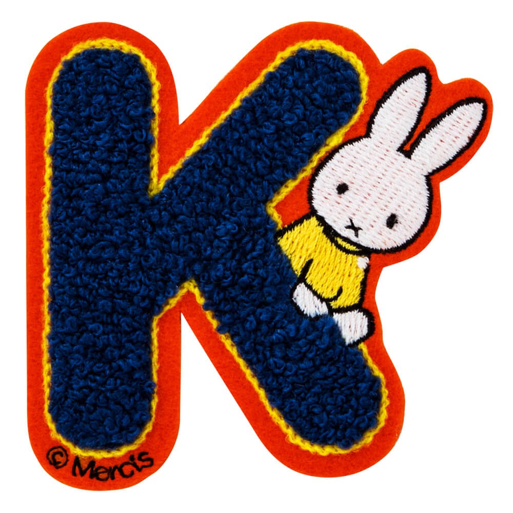 Miffy ワッペン miffy アルファベット ミッフィー アイロン シール 