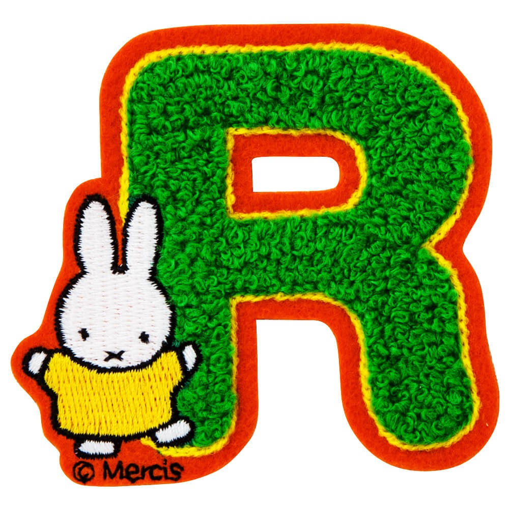 Miffy ワッペン miffy アルファベット ミッフィー アイロン シール 