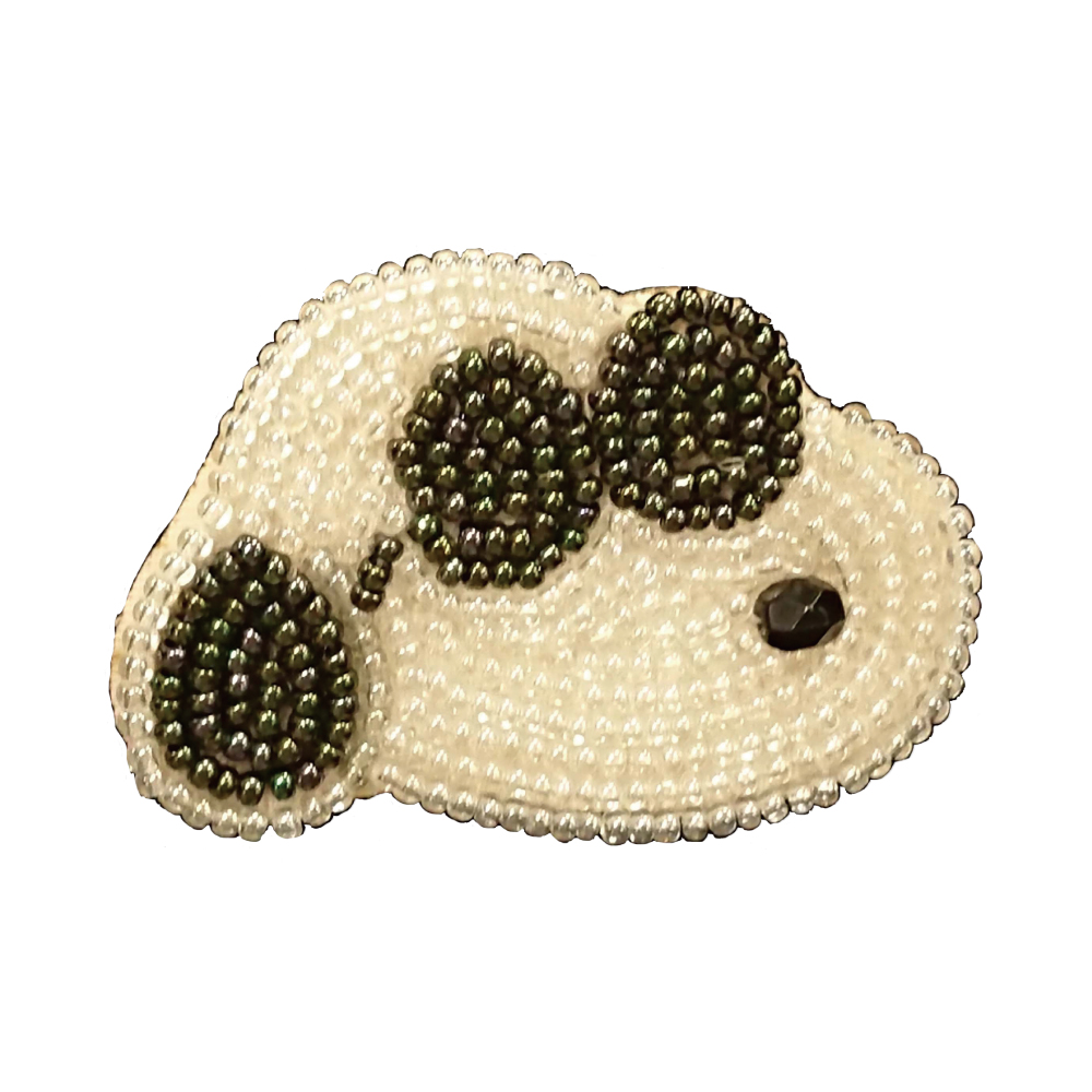 SNOOPY（スヌーピー） ビーズ ブローチ PEANUTS ハンドメイド