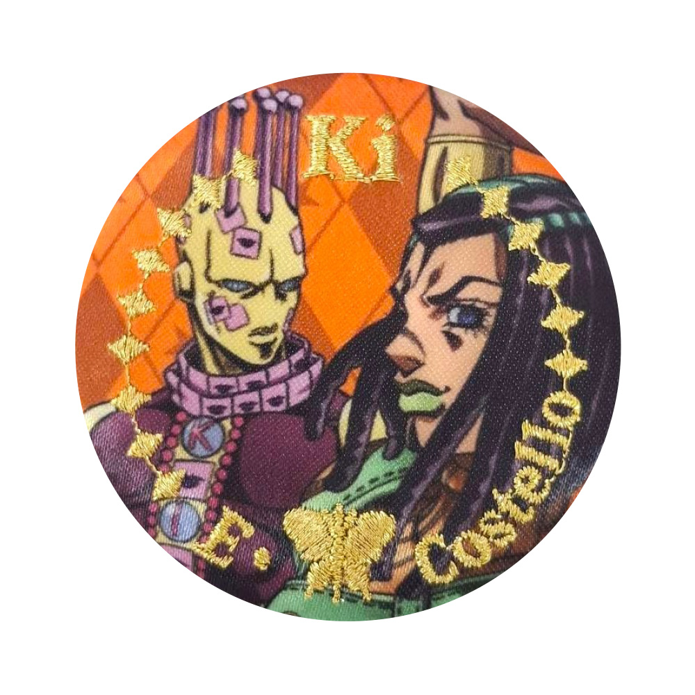 ジョジョワールド アクリルバッジ　ストーンオーシャン 缶バッジ スタンド バンダイナムコエンターテインメント ジョジョの奇妙な冒険