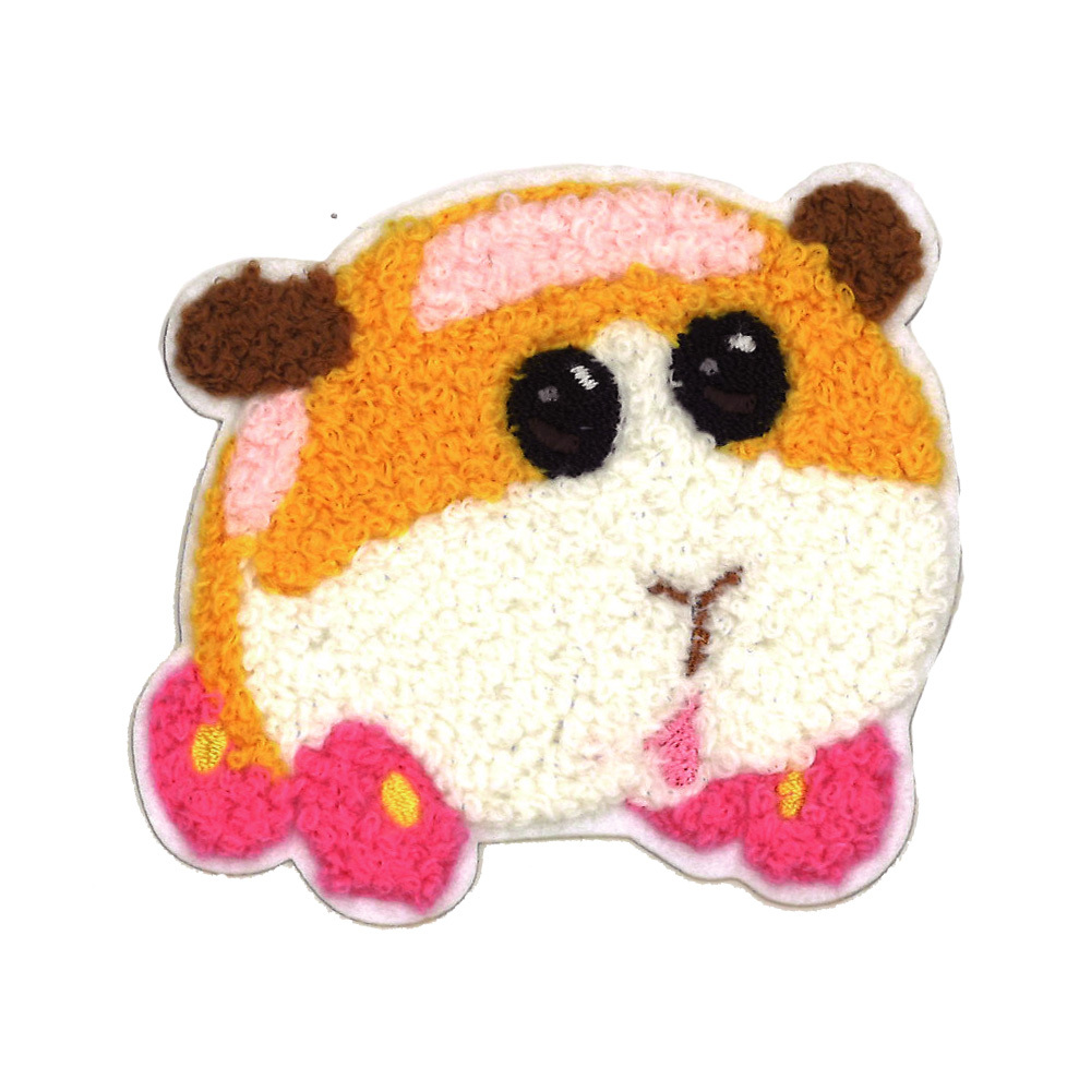 ワッペン PUI モルカー ふわもこ アイロン シール かわいい 刺繍