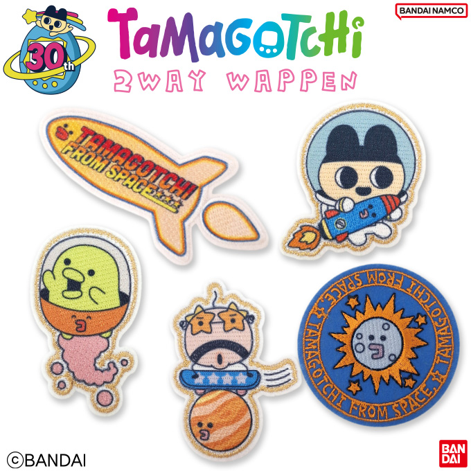 バンダイナムコエンターテインメント たまごっち 30周年 ワッペン大