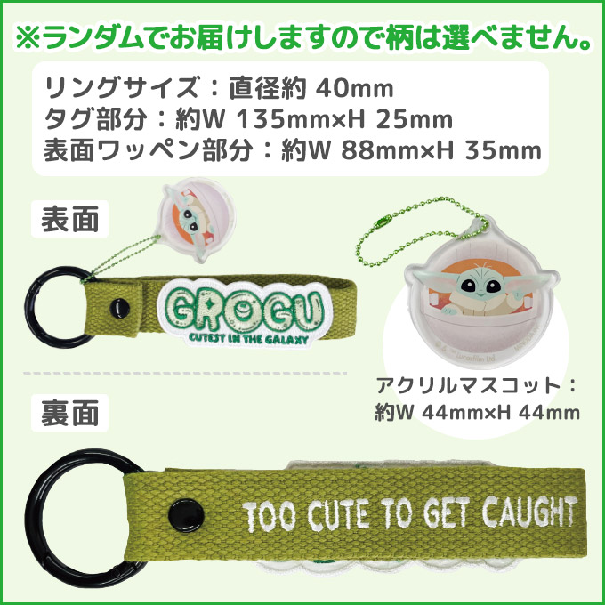 Disney GROGU グローグー 刺繍タグキーホルダー ディズニー