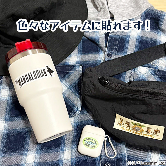 マンダロリアン&グローグー スター・ウォーズ シール キャラクター ノンアイロン グッズ プレゼント 服 関連画像1