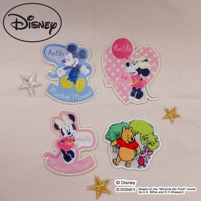 Disney（ディズニー） ワッペン 2015 ミッキー ミニー プーさん 大