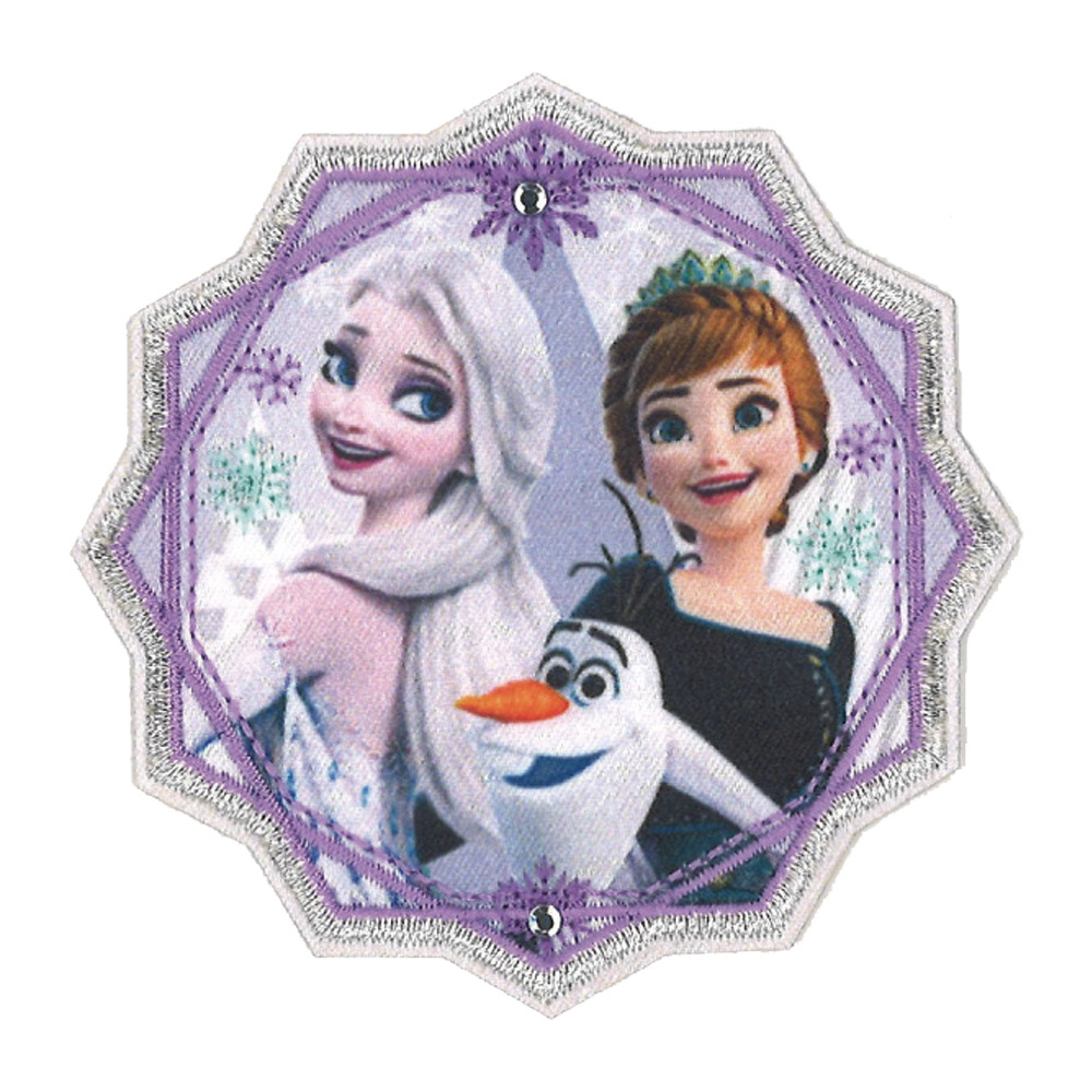 ディズニープリンセス ソフィア アナと雪の女王2 ワッペン 大 ディズニー かわいい 高い素材 キャラクター 刺繍 シール アイロン