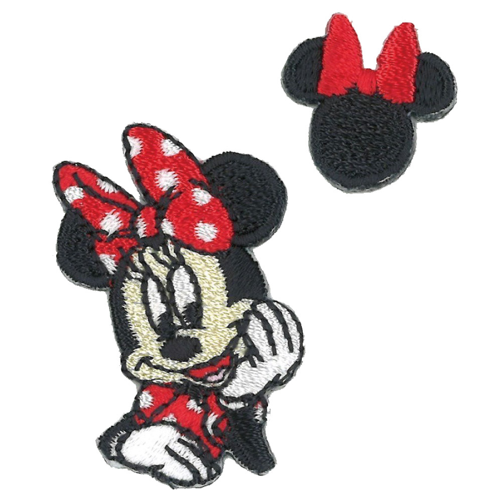 Disney ワッペン ミニーマウス ポルカドット 小 セット
