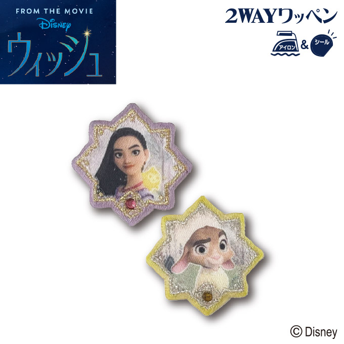 Disney（ディズニー） ウィッシュ ディズニー100周年 ワッペン 小