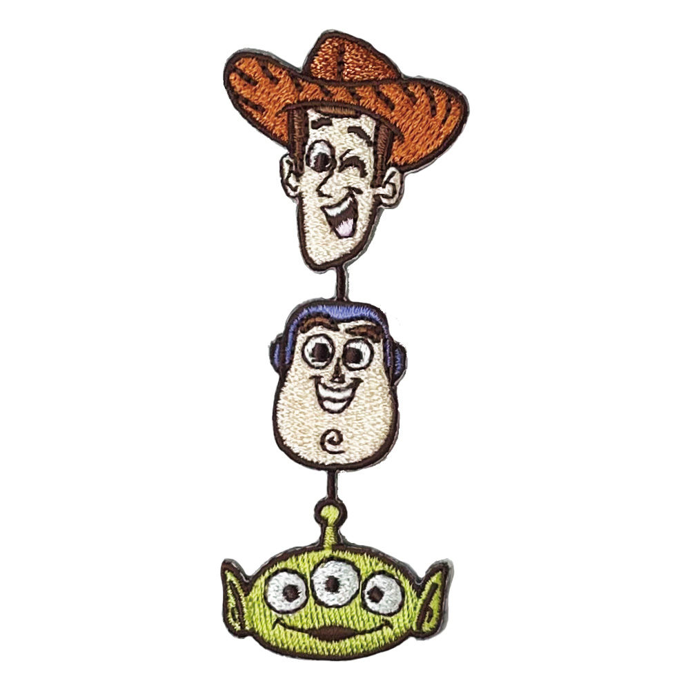 【新柄4種追加！】ワッペン ピクサー 大 トイ・ストーリー カーズ モンスターズ・インク ディズニー アイロン シール 刺繍 キャラクター グッズ  プレゼント 服