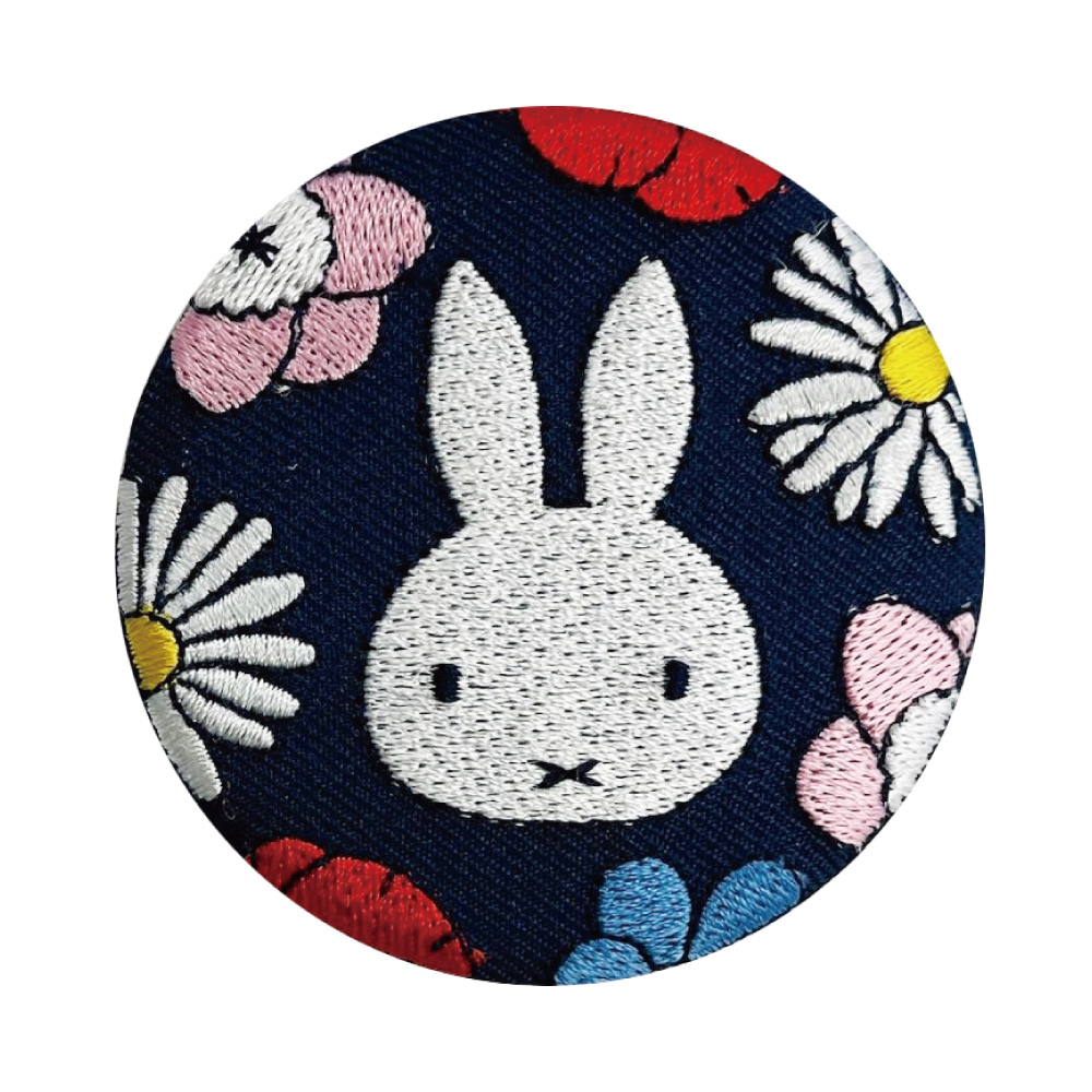Miffy 缶バッジ Floral ミッフィー プレゼント アクセサリー