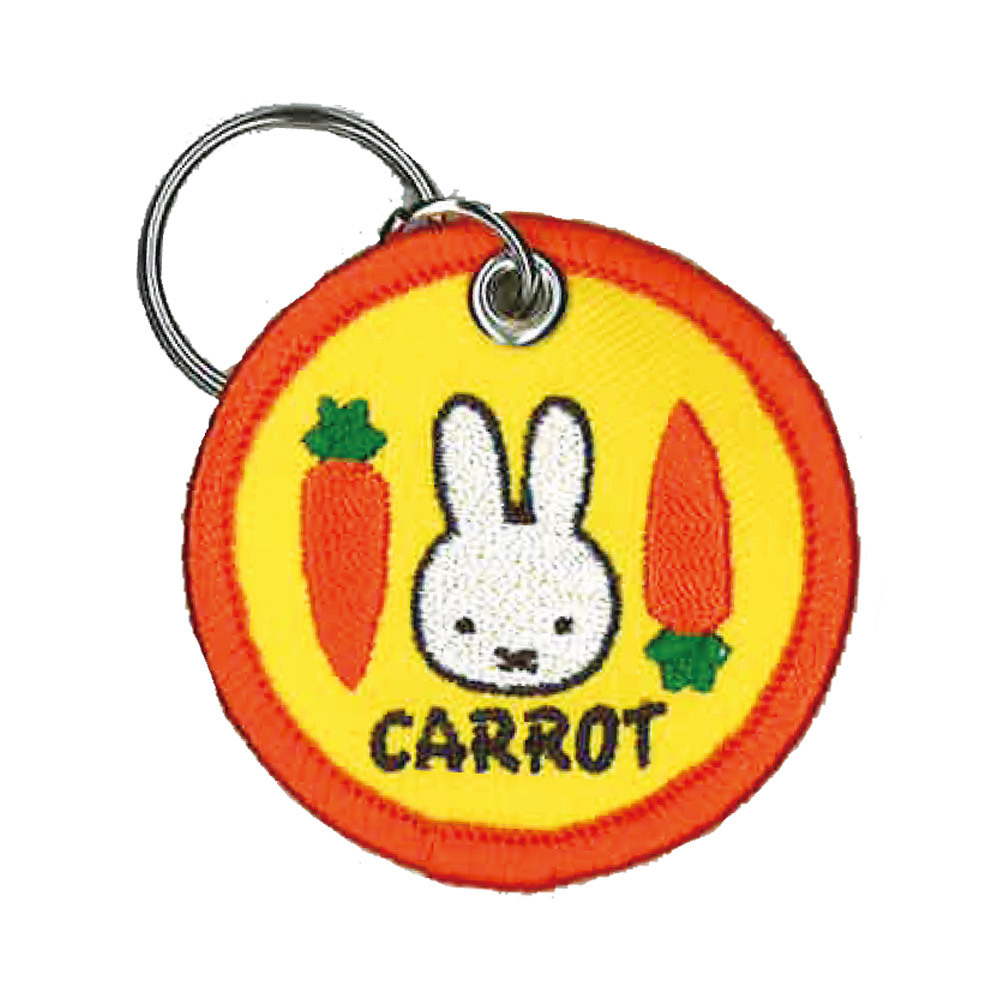 miffy CARROT キーホルダー プレゼント アクセサリー キャラ ストラップ 刺繍｜broderie01｜02