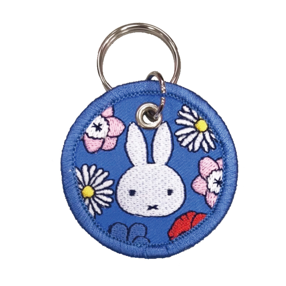 Miffy Floral キーホルダー プレゼント アクセサリー キャラ ストラップ 刺繍｜broderie01｜03