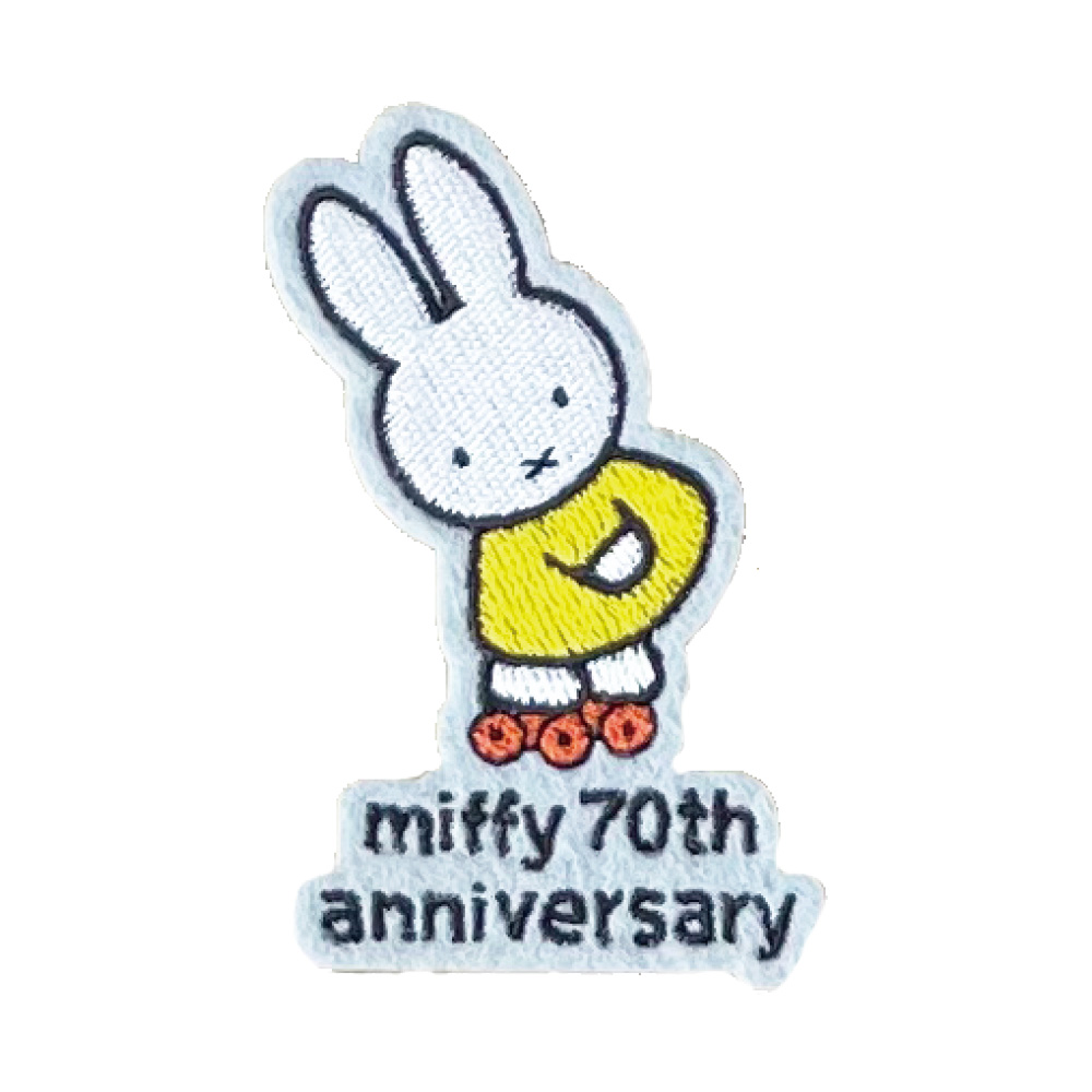 miffy 70th 70周年 ヒストリー ワッペン DickBruna ミッフィー アイロン シール かわいい 刺繍 キャラクター グッズ プレゼント 服 | Miffy | 10