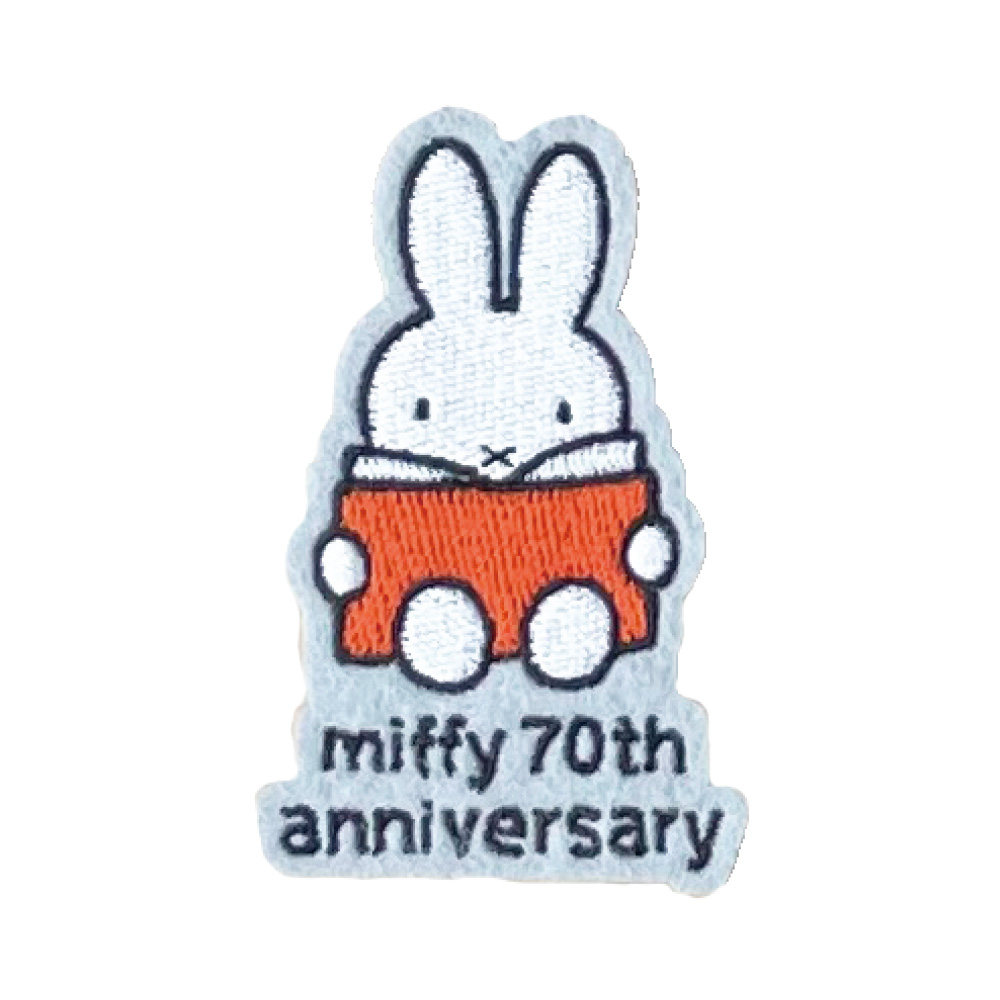 miffy 70th 70周年 ヒストリー ワッペン DickBruna ミッフィー アイロン シール かわいい 刺繍 キャラクター グッズ プレゼント 服 | Miffy | 17