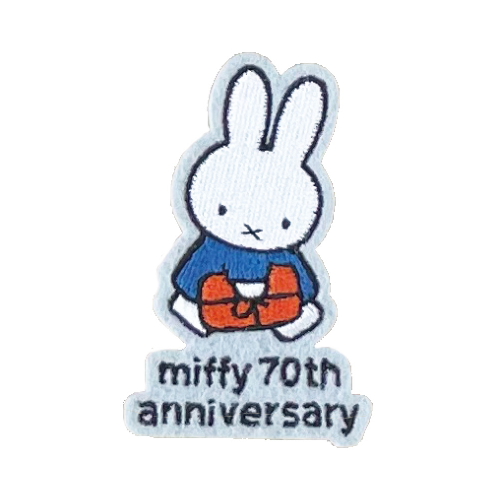 miffy 70th 70周年 ヒストリー ワッペン DickBruna ミッフィー アイロン シール かわいい 刺繍 キャラクター グッズ プレゼント 服 | Miffy | 20
