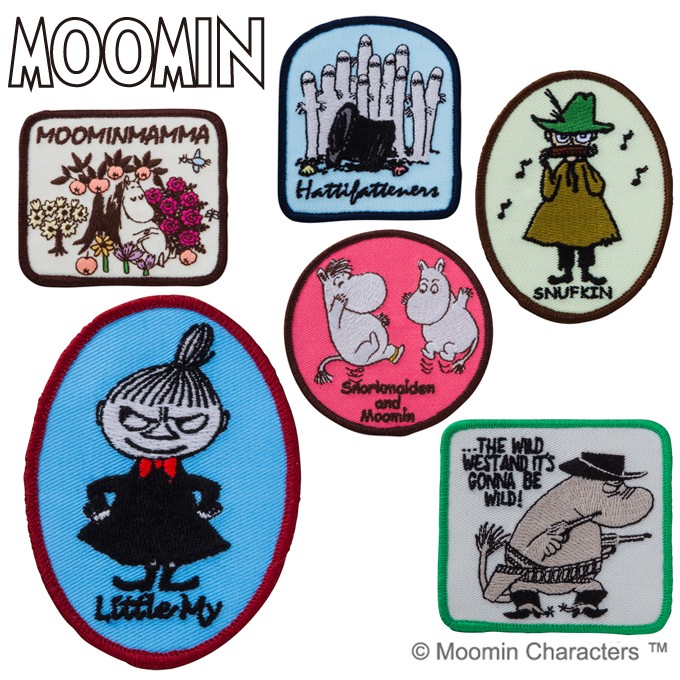 ワッペン MOOMIN ムーミン ヴィンテージ アイロン シール かわいい 刺繍 キャラクター マーク プレゼント 服  :m01y5818:名入れ入園グッズ通販・ブロドリー - 通販 - Yahoo!ショッピング