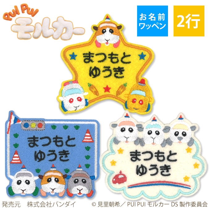 ブロドリー お名前ワッペン PUI PUI モルカー DRIVING SCHOOL
