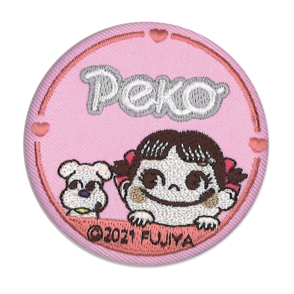 PEKO ペコちゃん 刺繍缶バッジ PEKO＆POKO プレゼント アクセサリー キャラクター グッズ｜broderie01｜03