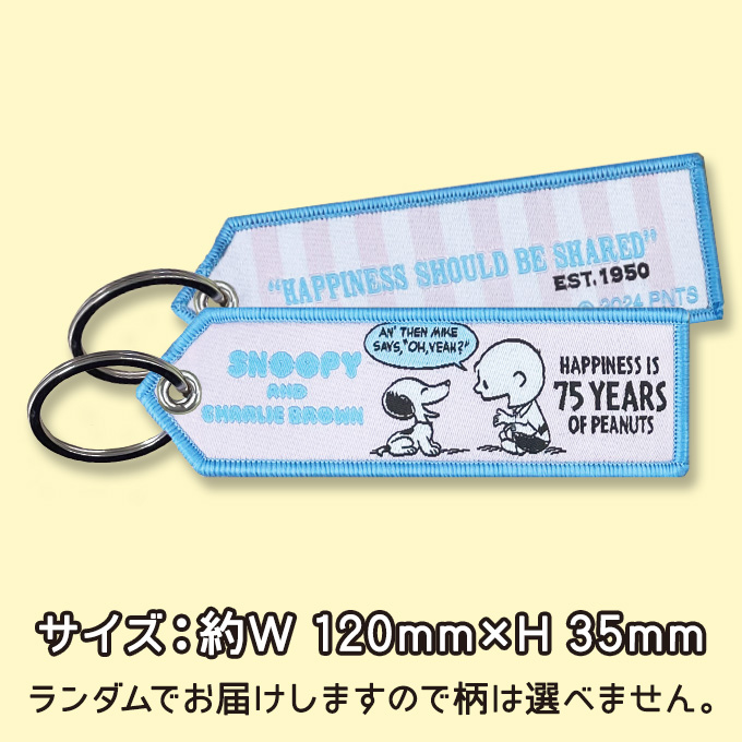送料無料 SNOOPY PEANUTS 75th スヌーピー フライトタグ キャラクター キーホルダー・アクリルキーホルダー