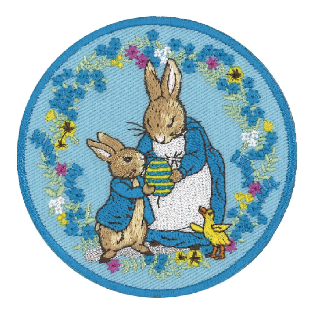 ピーターラビット（PETER RABBIT） ワッペン 大 ワッペン大 アイロン