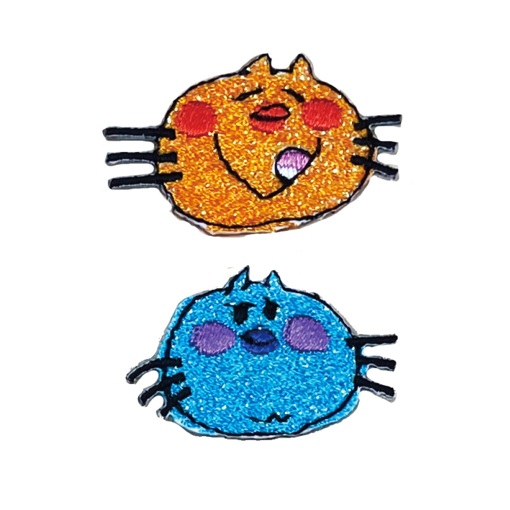 水森亜土 ワッペン小 アイロン シール かわいい 刺繍 キャラクター