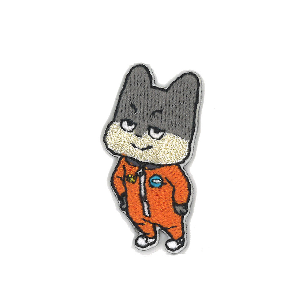 ワッペン 宇宙なんちゃらこてつくん ミニ アイロン シール