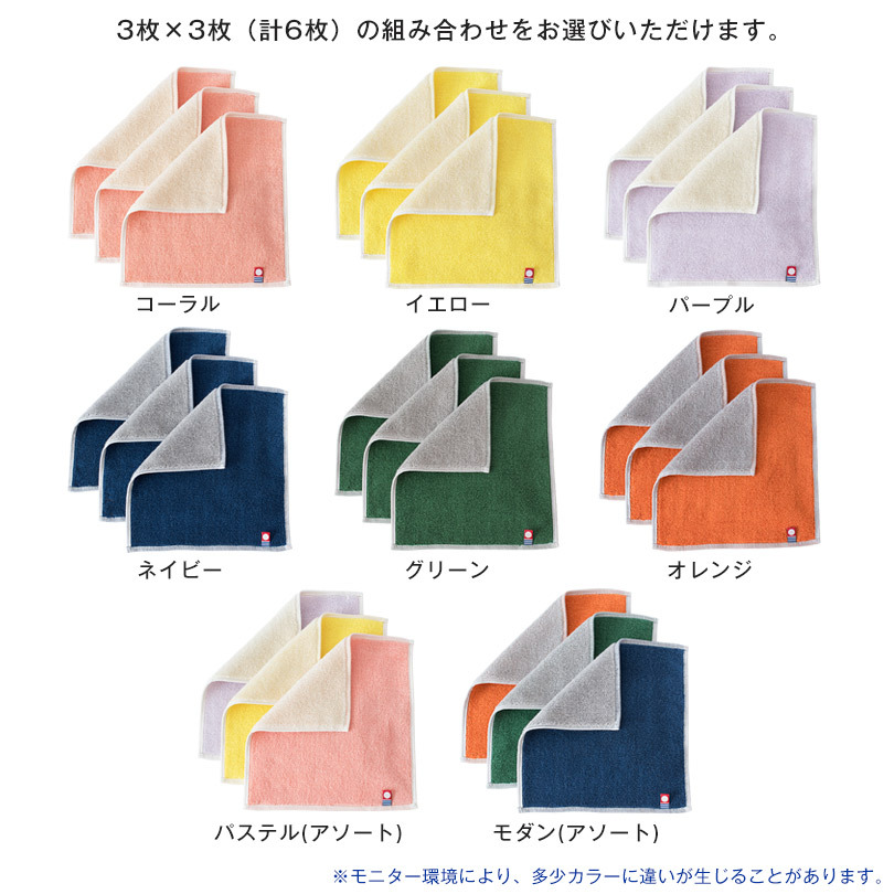 今治タオル ハンカチ 6枚 キャンバス タオル 送料無料 (ポスト