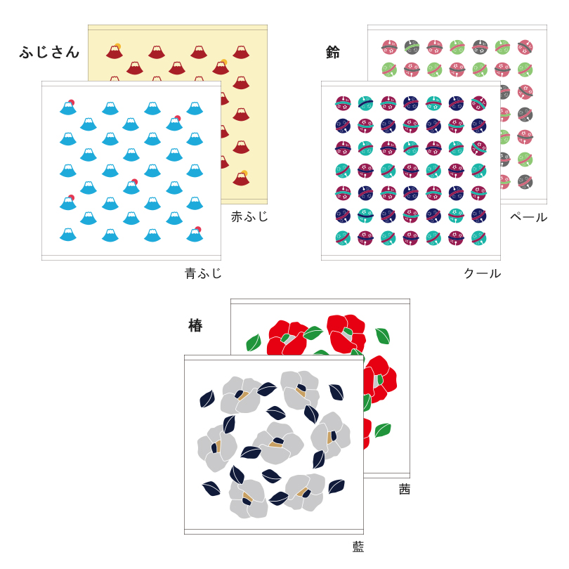 ガーゼタオル 和風柄