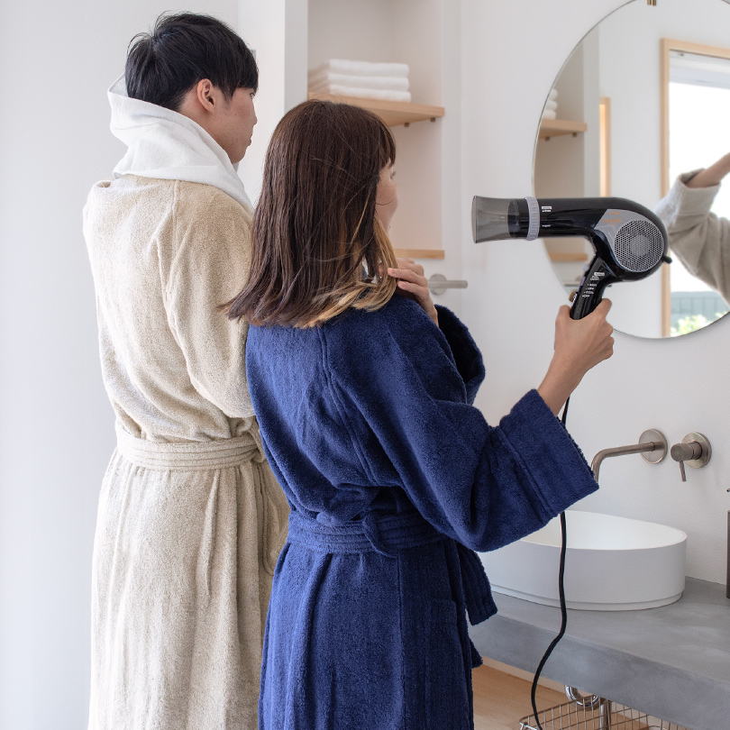 日本製 バスローブ 軽量 レディース メンズ