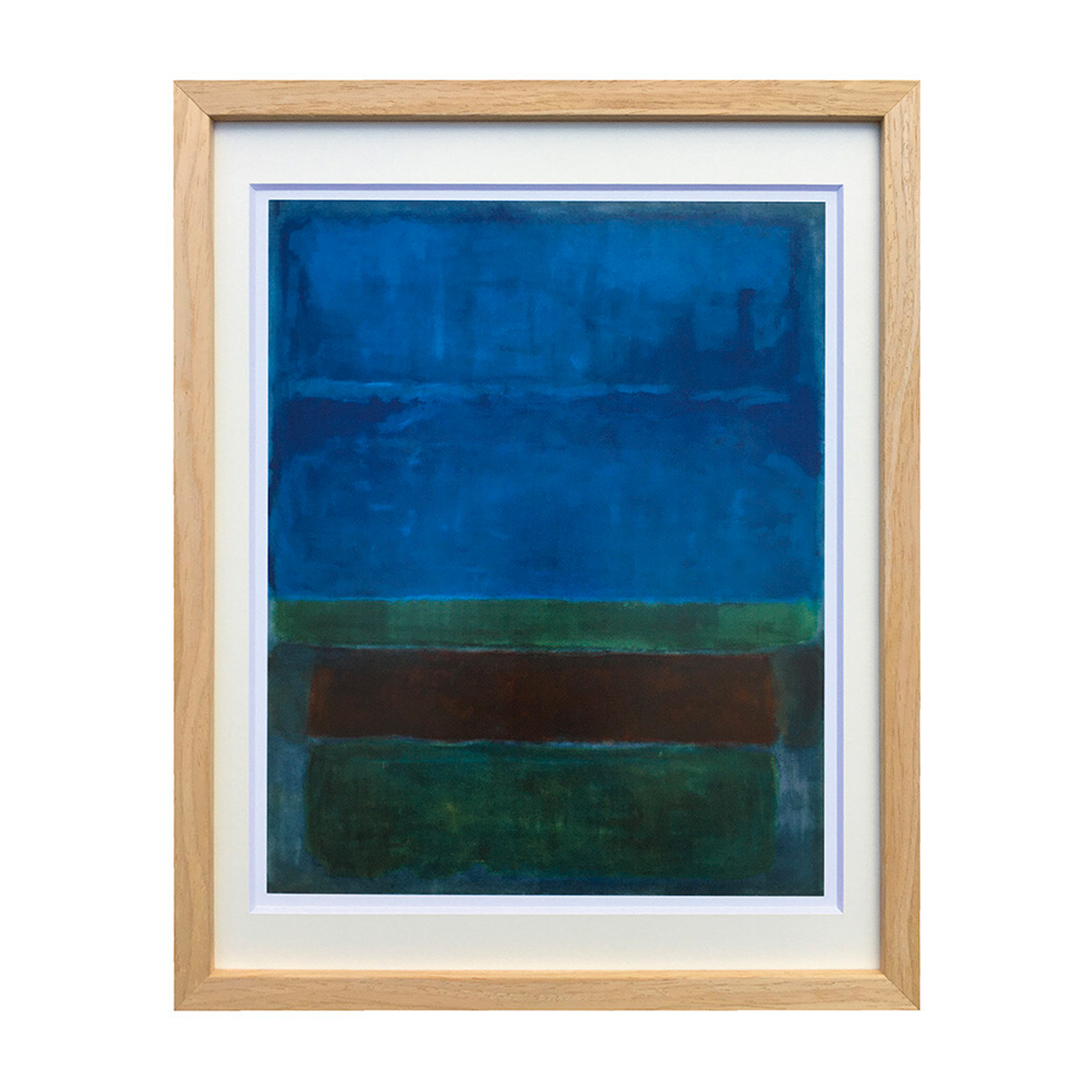 額縁付き アートポスター マーク・ロスコ Untitled,1952 (Blue,Green