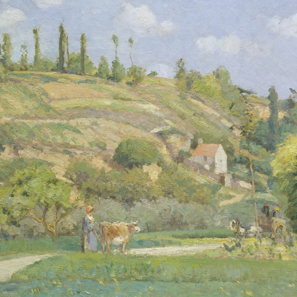 アートポスター カミーユ・ピサロ ヴァレルメイユの牛飼い 絵画