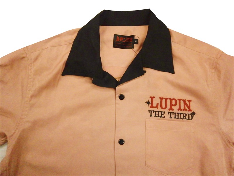 ルパン三世 LUPIN THE THIRD レーヨン ボーリングシャツ LPN-2110 刺繍