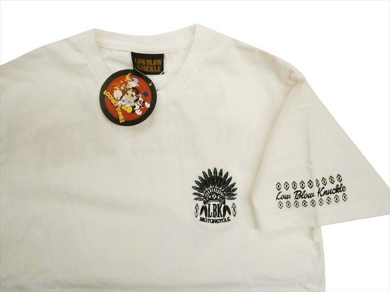 トゥイーティー×ローブローナックル LOONEY TUNES コラボ 半袖Tシャツ 525402 刺繍 ＆プリント「TWEETY&ネイティブアメリカン」半袖Ｔシャツ ホワイト : 525402b : ブロスクロージング - 通販 -  Yahoo!ショッピング