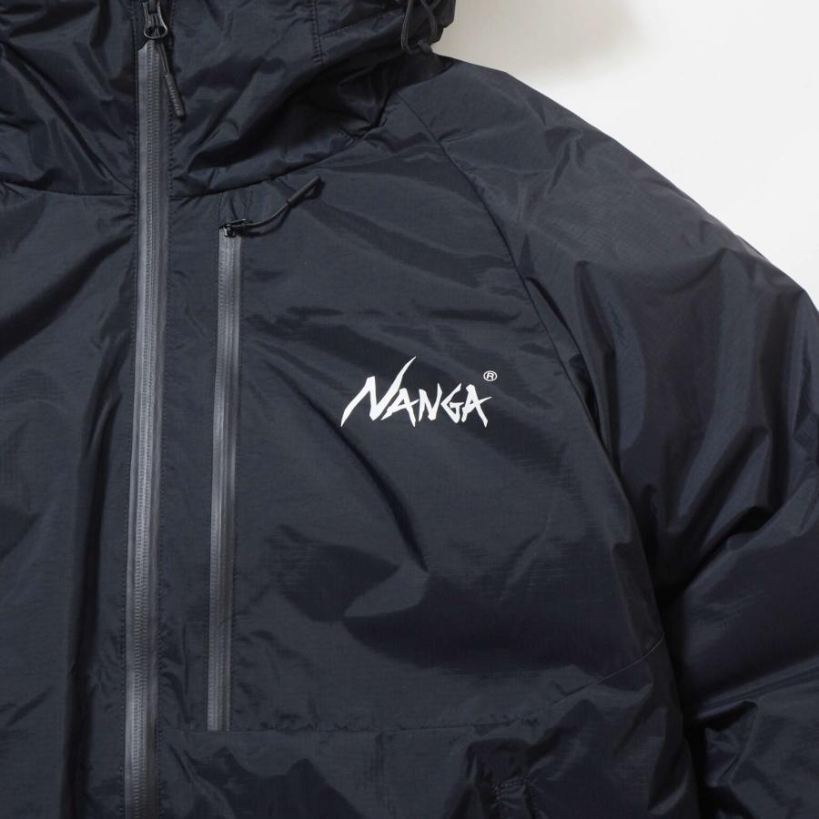 Anglers Design フード付きダウンジャケット LL ブラック NANGA ナンガ NANGA×アングラーズ ビッグジョン ANGLERS BIGJOHN