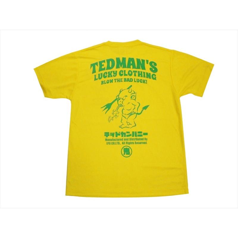 テッドマン TEDMAN/エフ商会 半袖Tシャツ TDRYT-1100 "ドライTシャツ/TEDMAN LUCKY CLOTHING"プリント アメカジTシャツ 全6色｜bros-clothing｜06