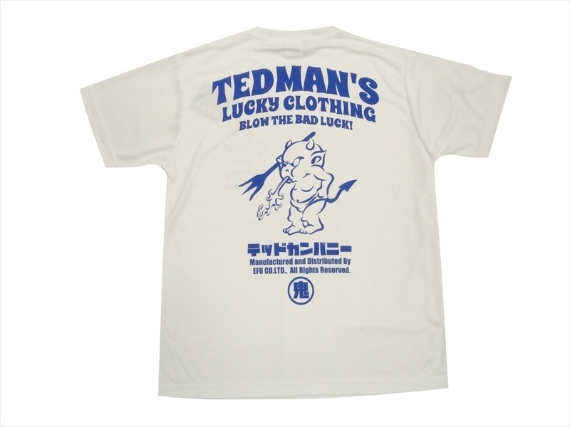テッドマン TEDMAN/エフ商会 半袖Tシャツ TDRYT-1100 "ドライTシャツ/TEDMAN LUCKY CLOTHING"プリント アメカジTシャツ 全6色｜bros-clothing｜07