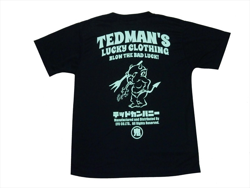 テッドマン TEDMAN/エフ商会 半袖Tシャツ TDRYT-1100 "ドライTシャツ/TEDMAN LUCKY CLOTHING"プリント アメカジTシャツ 全6色｜bros-clothing｜02