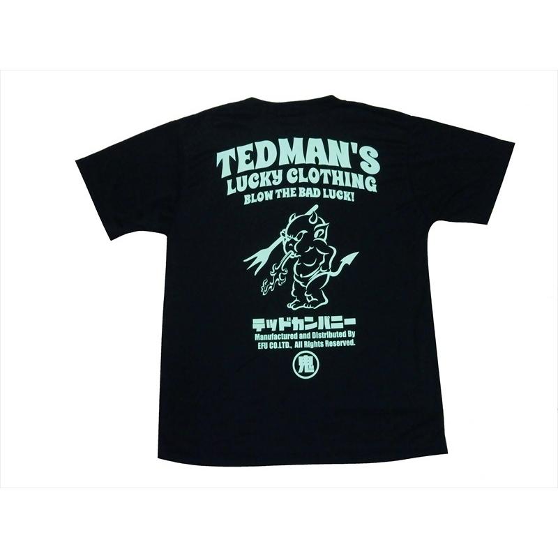 テッドマン TEDMAN/エフ商会 半袖Tシャツ TDRYT-1100 "ドライTシャツ/TEDMAN LUCKY CLOTHING"プリント アメカジTシャツ 全6色｜bros-clothing｜02