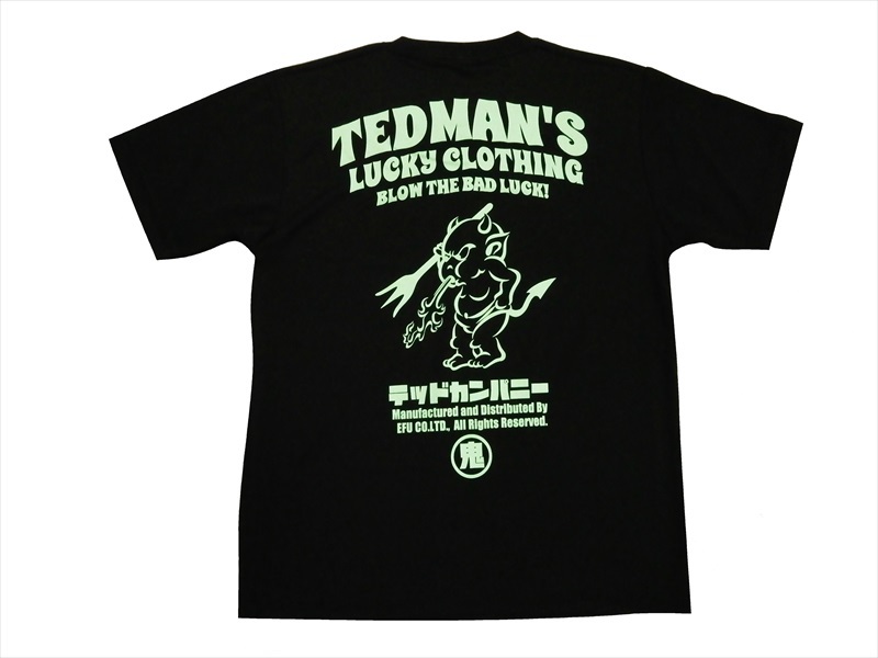 テッドマン TEDMAN/エフ商会 半袖Tシャツ TDRYT-1100 "ドライTシャツ/TEDMAN LUCKY CLOTHING"プリント アメカジTシャツ 全6色｜bros-clothing｜03