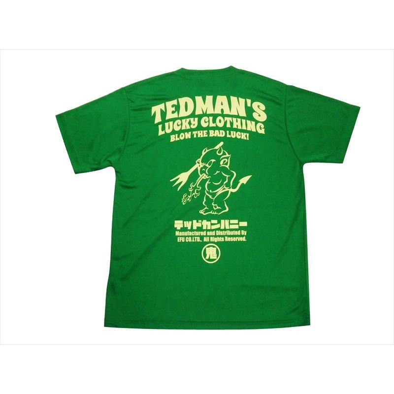 テッドマン TEDMAN/エフ商会 半袖Tシャツ TDRYT-1100 "ドライTシャツ/TEDMAN LUCKY CLOTHING"プリント アメカジTシャツ 全6色｜bros-clothing｜05