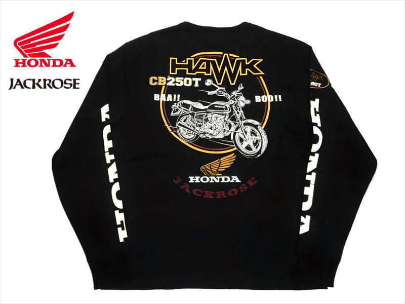 Honda(ホンダ)×JACKROSE(ジャックローズ) コラボ 長袖Tシャツ 533500 刺繍＆プリント