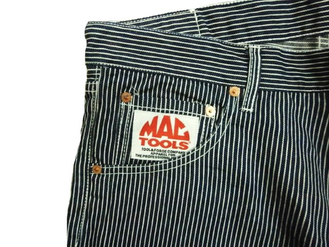 ほぼ未使用　TEDMAN×MAC TOOLS ヒッコリー　ハーフパンツ　W34 01kujirass11.jpg