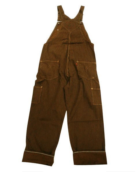 リーバイス　ブラウン コットン オーバーオール リーバイス LEVI'S WORKWEAR オーバーオール ブラウン BLACK