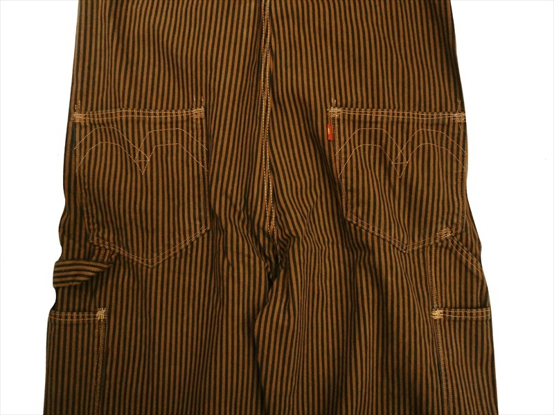 リーバイス　ブラウン コットン オーバーオール HARVESTY ハーベスティ CHINO CLOTH OVERALLS チノクロス